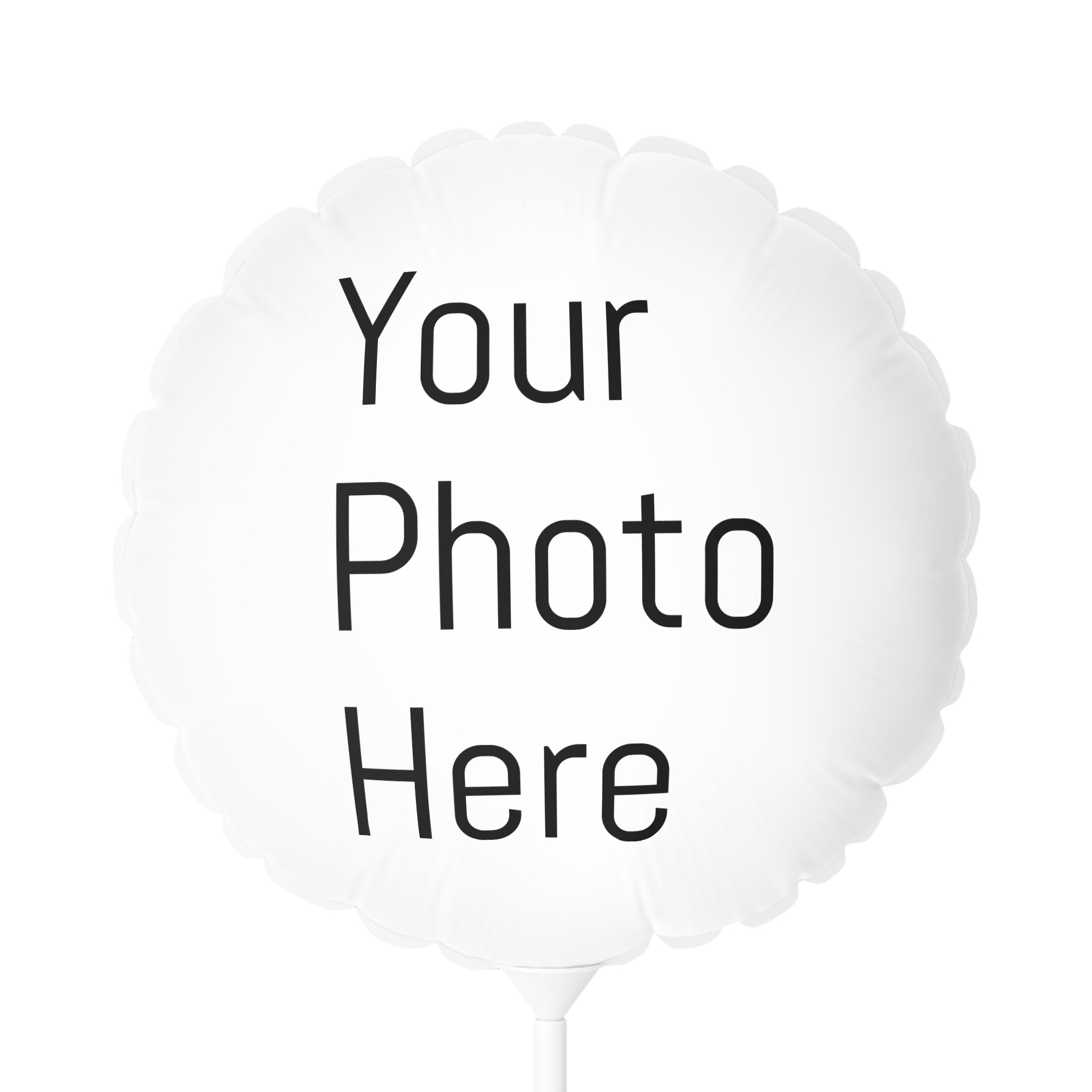Custom Photo Balloon – 11" Round or Heart-Shaped Printable Balloon